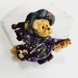 Teddy Bear Witch Brooch/Pin
